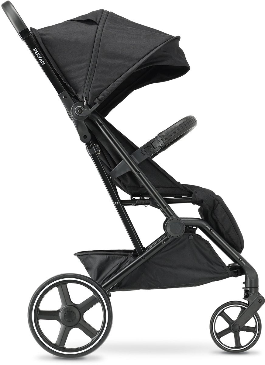Deryan Luxus XP Buggy XL – kompaktes Leichtgewicht – Schwarz