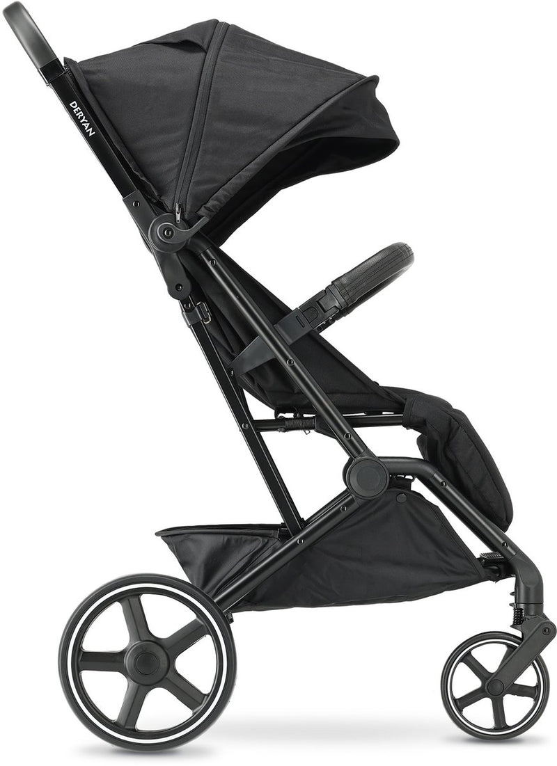 Deryan Luxus XP Buggy XL – kompaktes Leichtgewicht – Schwarz