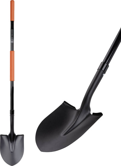 Black+Decker-Schaufel – 148 cm – Edelstahl – Kopf aus Kohlenstoffstahl und Griff aus Glasfaser – schwarz