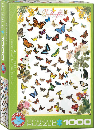 Eurographics - Schmetterlinge [Schmetterlinge] - 1000 Teile 48×68cm (B×H) – Puzzle