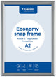 Europel Economy Klickrahmen – Posterrahmen – A2 – 42 x 59,4 cm – 25 mm – Aluminium – Silber