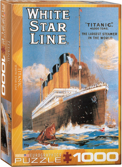 Eurographics Puzzle Titanic White Star Line – 1000 Teile Puzzle.