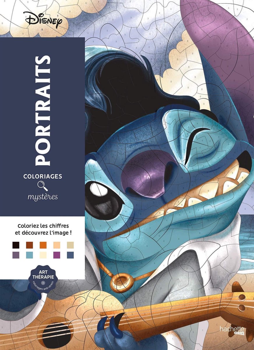 Hachette-Helden, Malvorlagen, Mysterien, Disney-Porträts