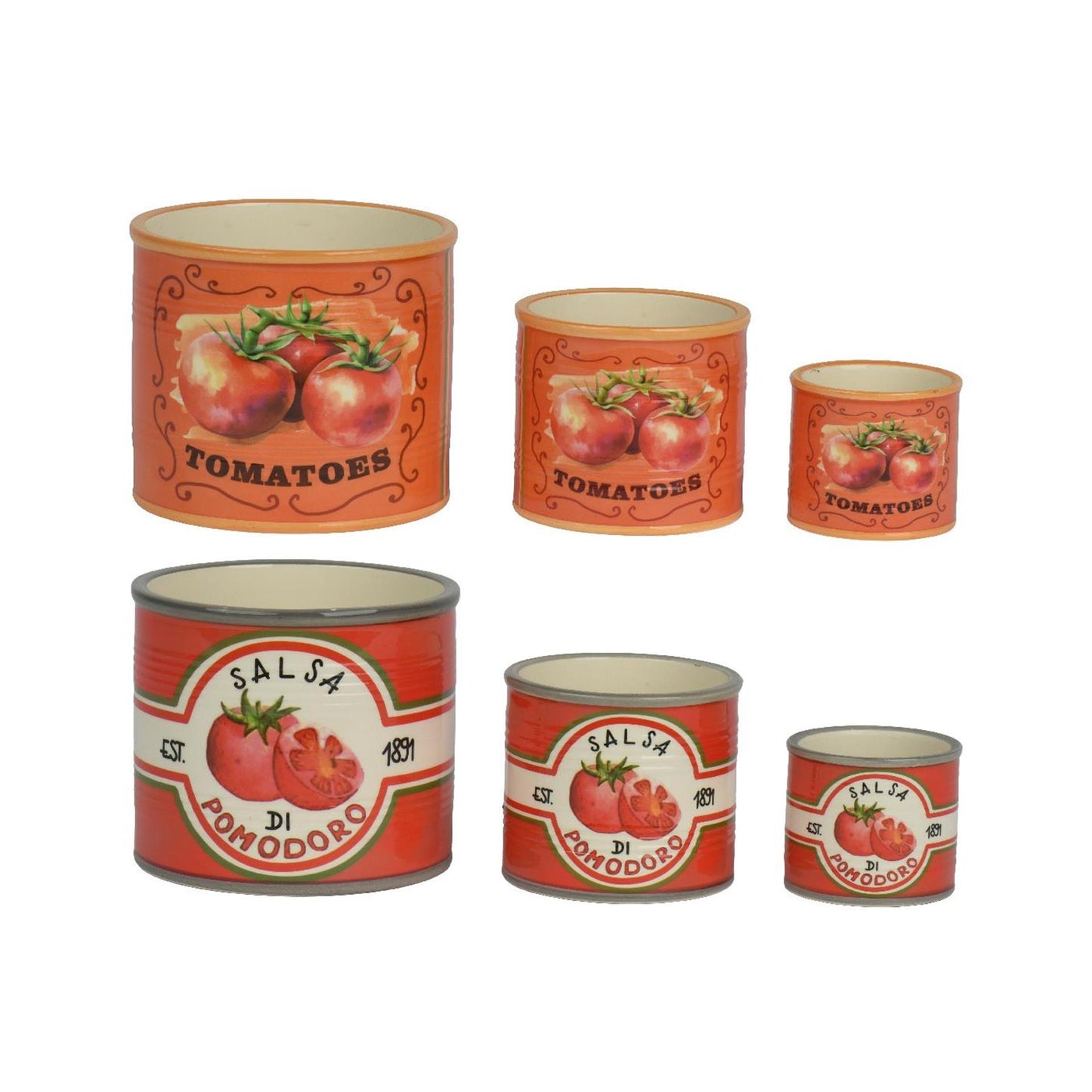 Decoris Blumentopf Tomate 3er-Set ø13,6xh11,8cm