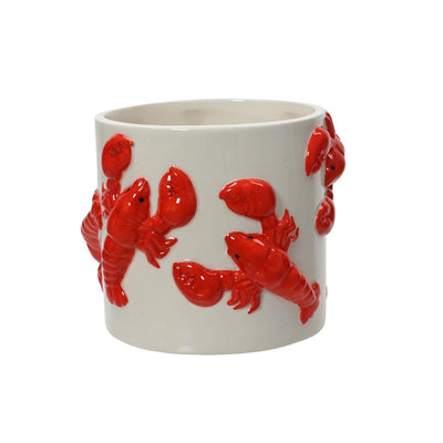 Decoris Blumentopf Hummer Dolomit ø13xh14,5cm