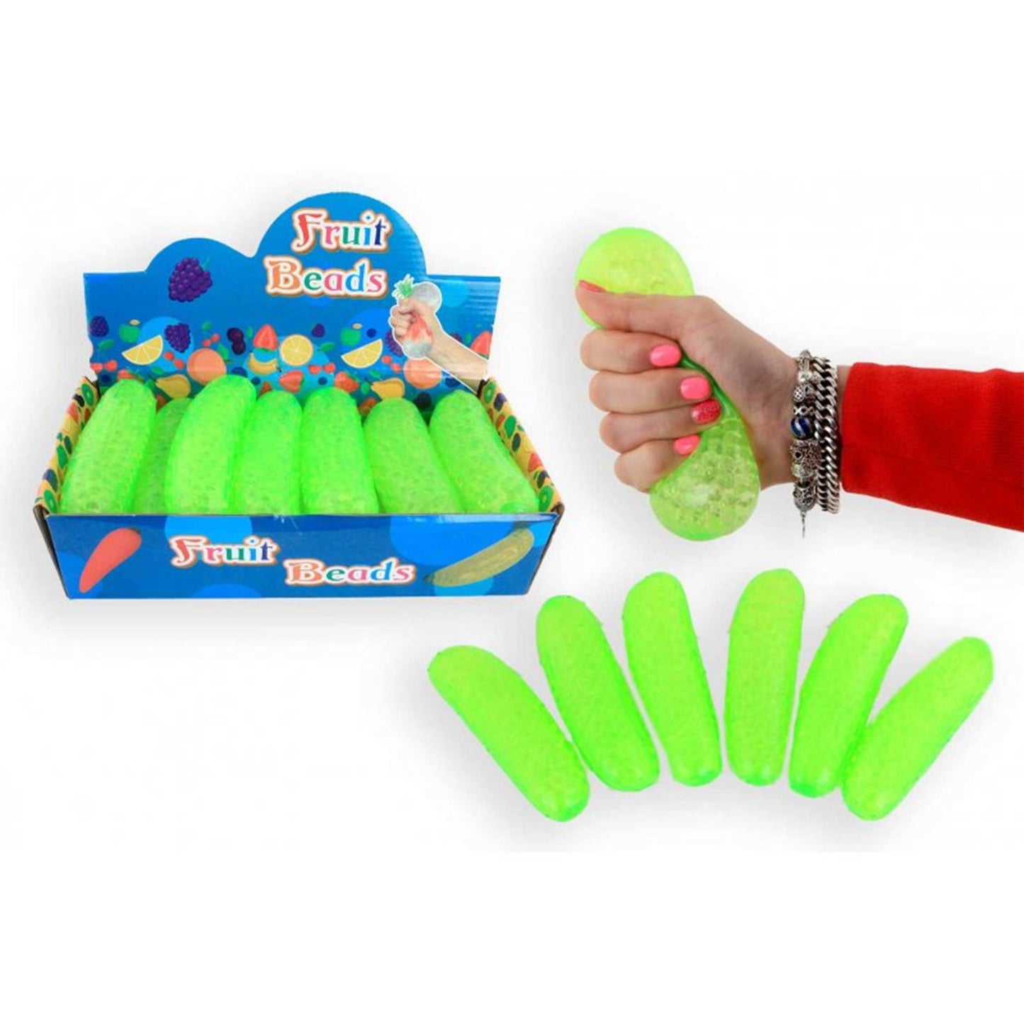 Fruchtperlen Stressball Gurke 14cm