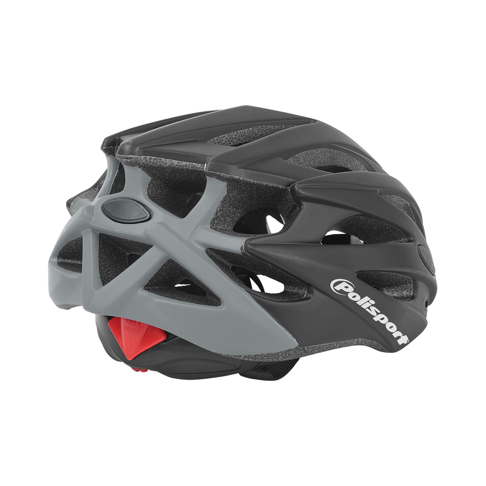 Polisport Helm Zweigmatte Schwarz grau M 55-58 cm Easy-Lock