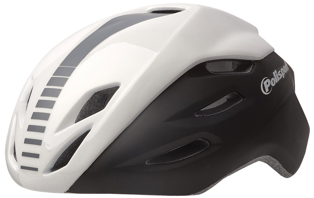Polisport Aero Fahrradhelm M 55-58 cm Schwarzweißgrau