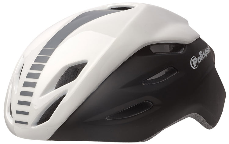 Polisport Aero Fahrradhelm M 55-58 cm Schwarzweißgrau