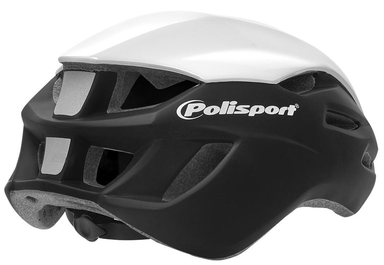 Polisport Aero Fahrradhelm M 55-58 cm Schwarzweißgrau
