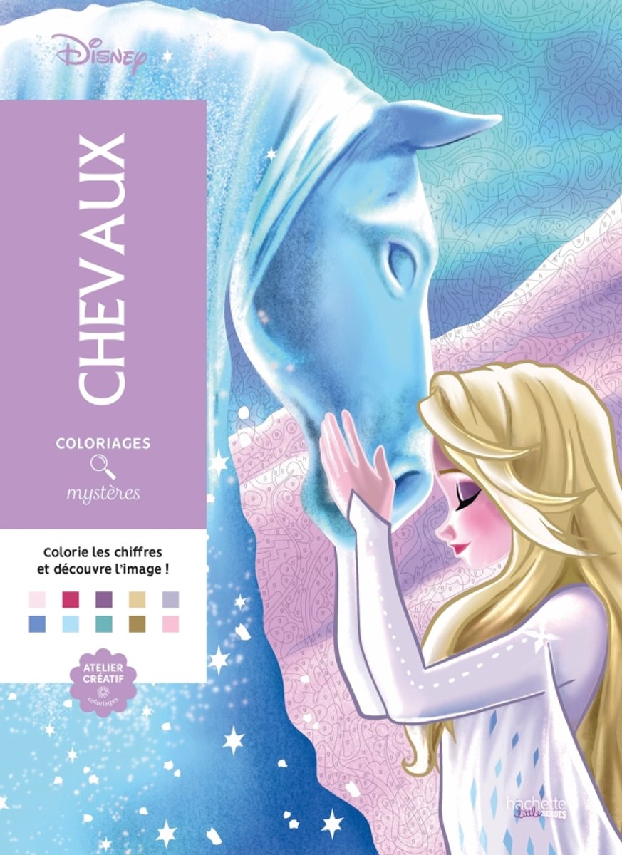Hachette Heroes Atelier Créatif Disney Coloriages Mystères Coloriages Mysteres Disney – Chevaux – Hachette – Malbuch „Malen nach Zahlen“ für Erwachsene
