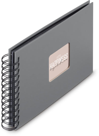 Hama Spiralfotoalbum – Fine Art – 24x17 – 50 Seiten – Steingrau