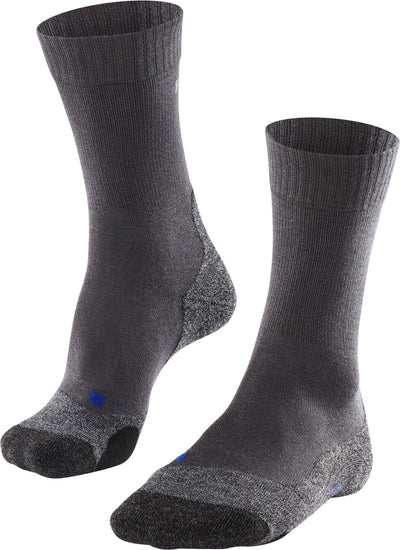 Falke TK2 Cool Anti-Blister Wandersocken aus dickem Lyocell-Funktionsmaterial Damen Grau – Größe 37-38