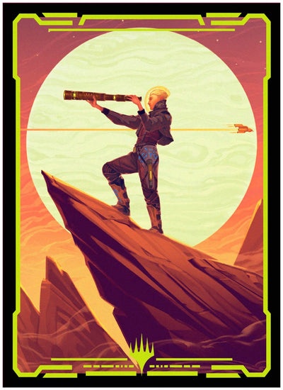 Ultrapro Ultra Pro – Magic: The Gathering – Edge of Eternities – Sami, Wildcat Captain, 100 Kartenhüllen in Standardgröße in einer durchsichtigen Box (63 x 89 mm) – Großbritannien