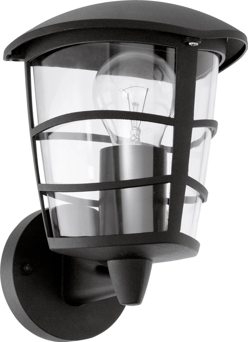Eglo Aloria - Außenbeleuchtung - Wandleuchte - 1 Licht - Schwarz - Klar