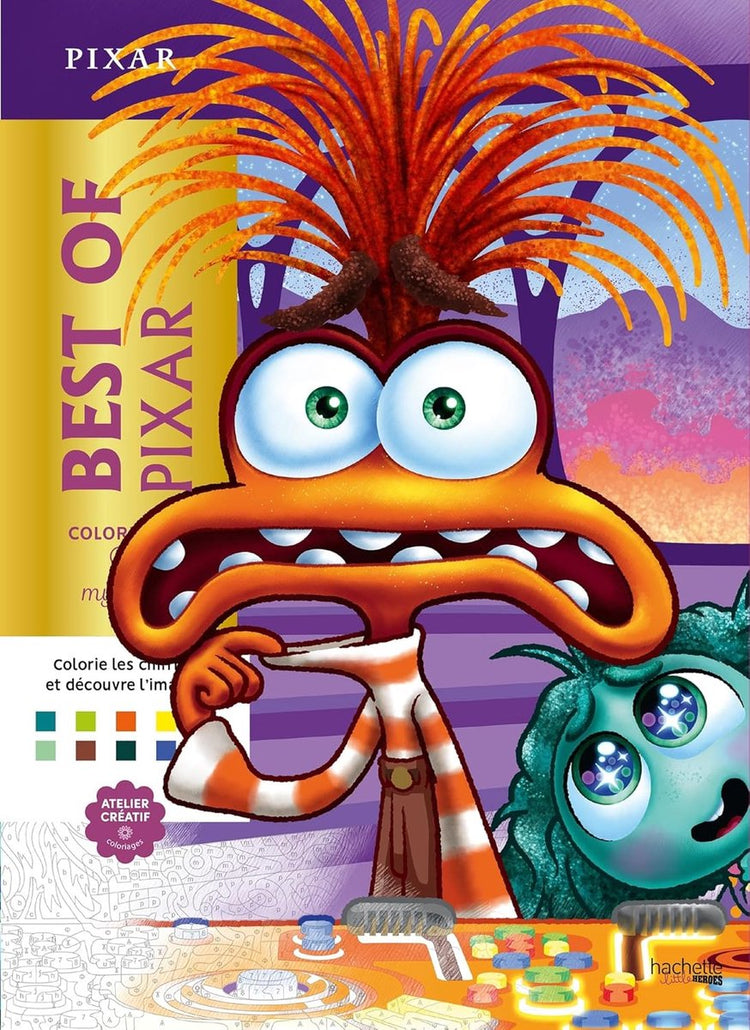 Hachette Heroes Pixar Malen nach Zahlen – Malbuch für Erwachsene und Kinder