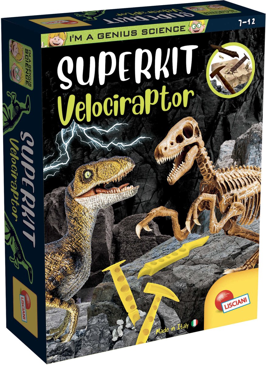 Lisciani, ich bin ein genialer Superkit-Velociraptor