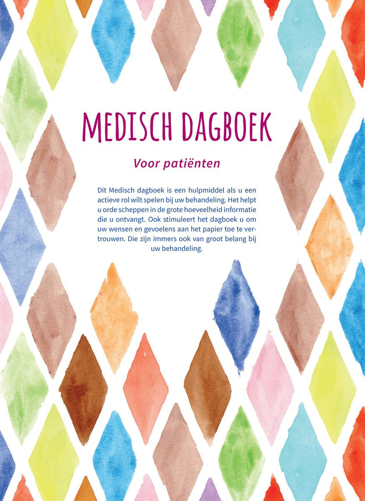 Medizinisches Tagebuch ohne Markenzeichen