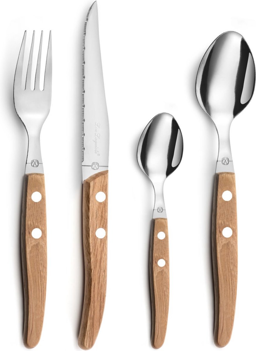 Lou Laguiole - Canopée 24-teiliges Besteckset - 6 Personen - Holz