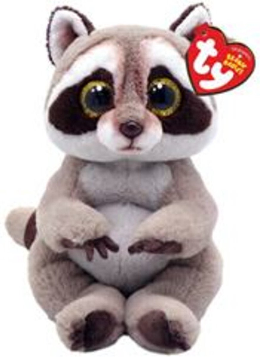 Ty Beanie Babies Bäuche Petey Raccoon, 15 cm