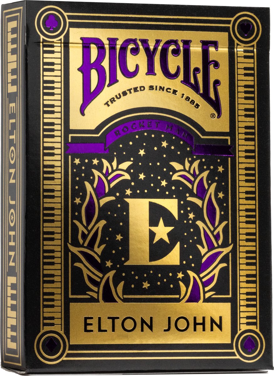 Bicycle Elton John – Premium-Spielkarten – Poker – Rocket Man – Musikartikel – offiziell lizenziert – Sammlerstück
