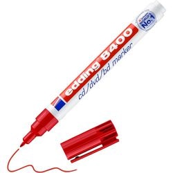 CD-Marker edding 8400 4-8400 002 breit 1mm rot rund permanent geruchlos