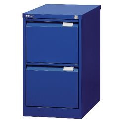 Hängeregistraturkommode Bisley 47x62,2x71cm Traggewicht 35kg dunkelblau 2 Schubladen