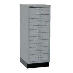 Mehrschubladenschrank Serie 39 27,9x40,8x94cm 51cm silbergrau
