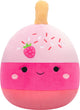 Squishmallows – Pama – rosa Erdbeerkuchenpuppe, 30 cm, Plüsch