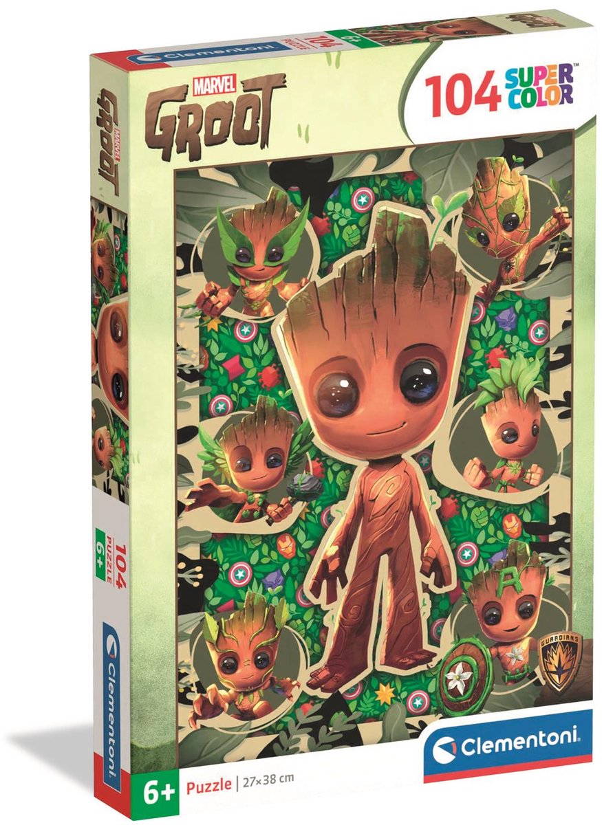 Clementoni – Puzzle – 104 Teile – Marvel groß – Kinderpuzzle – ab 6 Jahren