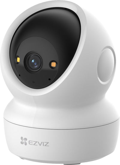 Ezviz H6C G1 2K – Überwachungskamera für den Innenbereich – 360° Schwenk-/Neigefunktion – Smart Tracking, farbiger Nachtsicht-Datenschutzverschluss – WiFi 6 – microSD-Cloud – Weiß – 1 Stück