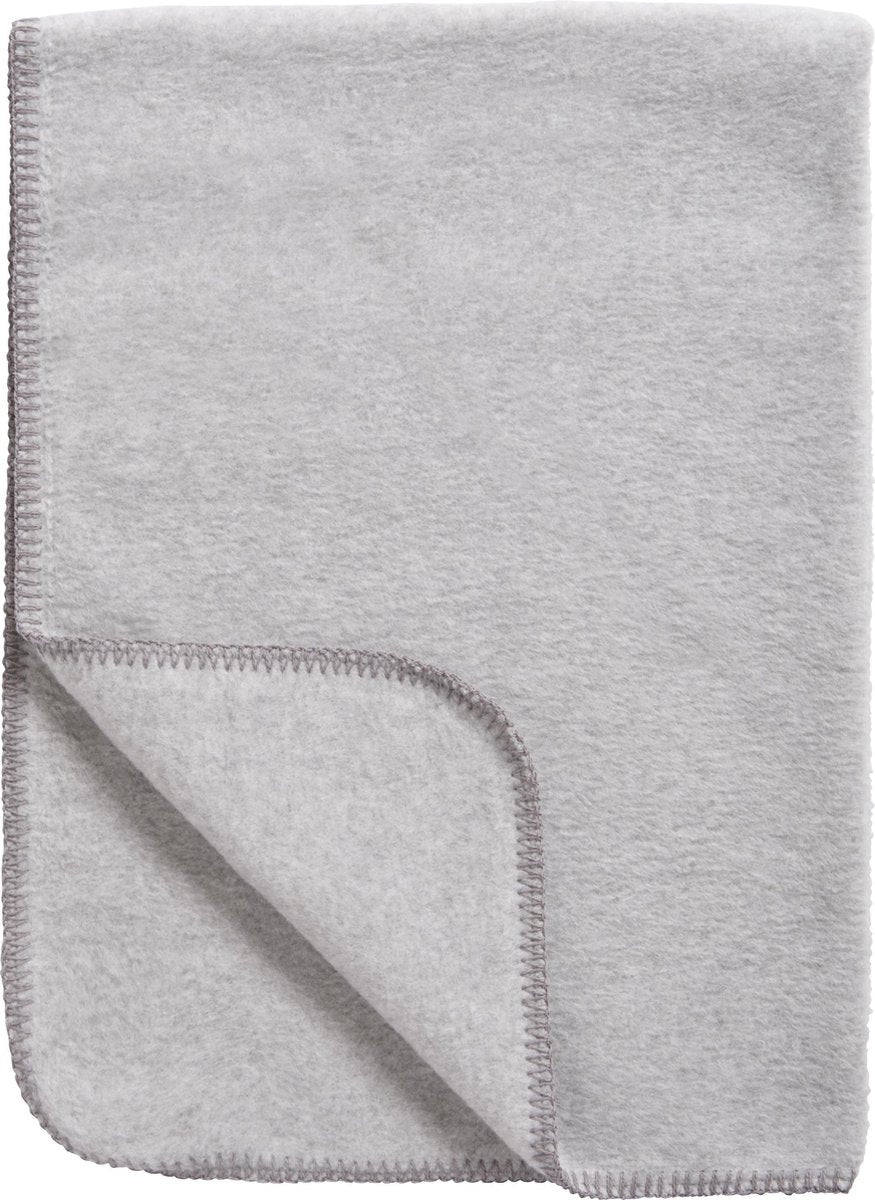 Meyco Baby-Uni-Kinderbettdecke – gewebt – Graumeliert – 75 x 100 cm – 1,0 Tog