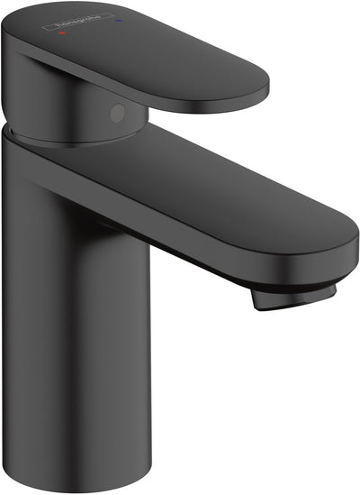 Hansgrohe Lackmischung – Waschtischmischer – Einhebelbedienung – ohne Ablaufgarnitur – Größe 100 mm – mattschwarz