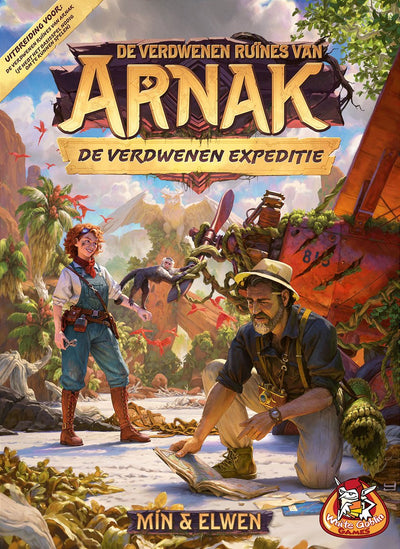 Weiße Koboldspiele – Die verlorenen Ruinen von Arnak: Die verlorene Expedition – Expertenspiel – 1 bis 4 Spieler – 30 Minuten – ab 12 Jahren