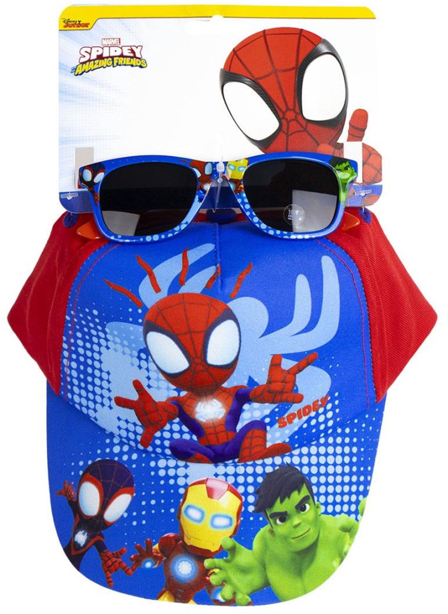 Spider-Man-Spider-Man-Spider-Sonnenbrille und Baseballkappe im Set