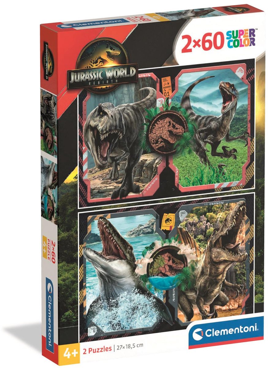 Clementoni Puzzle Jurassic World, 2x60tlg.