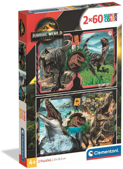 Clementoni Puzzle Jurassic World, 2x60tlg.