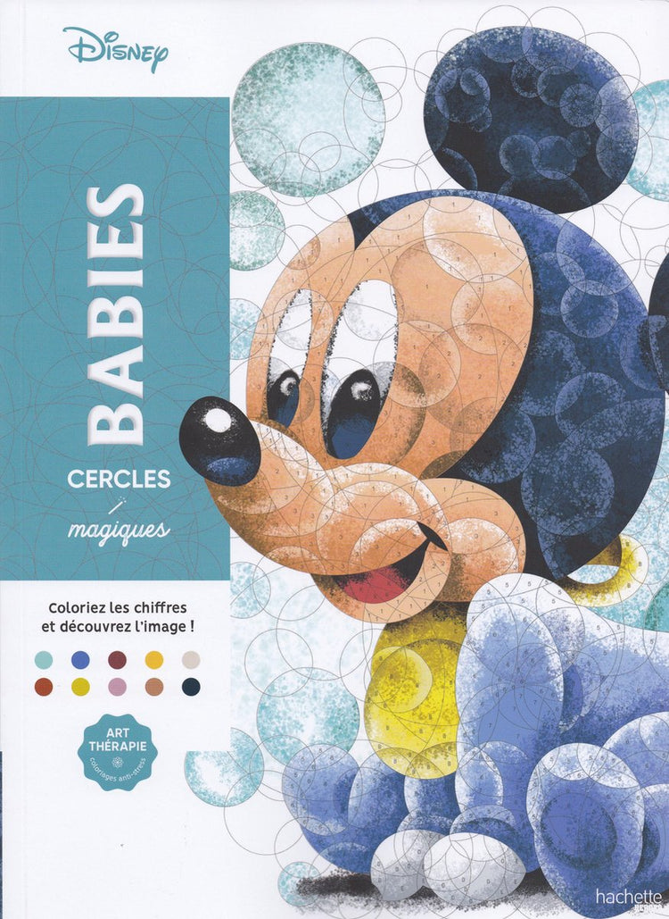 Hachette-Helden-Disney-Babys-Malbuch – Malen nach Zahlen – 100 Abbildungen