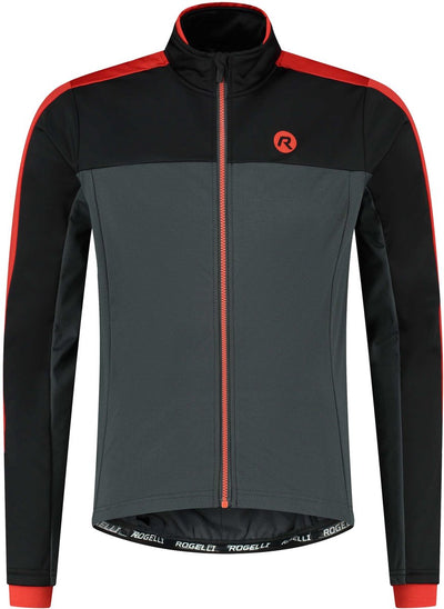 Rogelli Freeze Fahrradjacke Winter Herren - grau schwarz rot - S