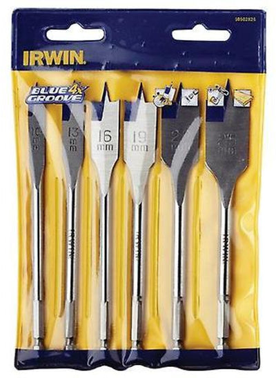 Irwin Blue Groove Speed Drill 4x, 6-teiliges Set: 10 13 16 19 22 25 mm - 10502826