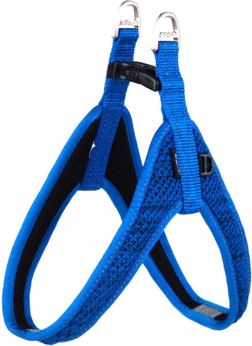 Rogz für Hunde Rogz Utility Fast Fit Geschirr blau – Hundegeschirr – 32 cm