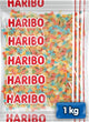 Haribo Regenbogenwürmer – saure Bonbons in Fruchtgeschmack – 1-kg-Beutel