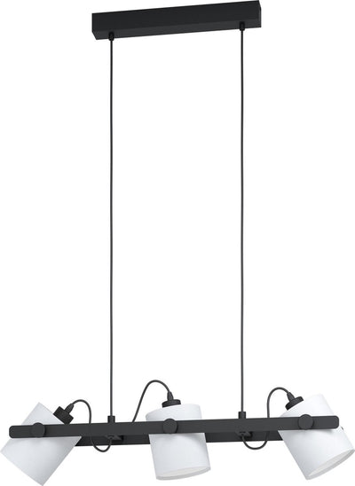 Eglo Hornwood 1 Hängelampe – E27 – 78 cm – Schwarz und Weiß