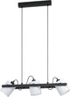 Eglo Hornwood 1 Hängelampe – E27 – 78 cm – Schwarz und Weiß