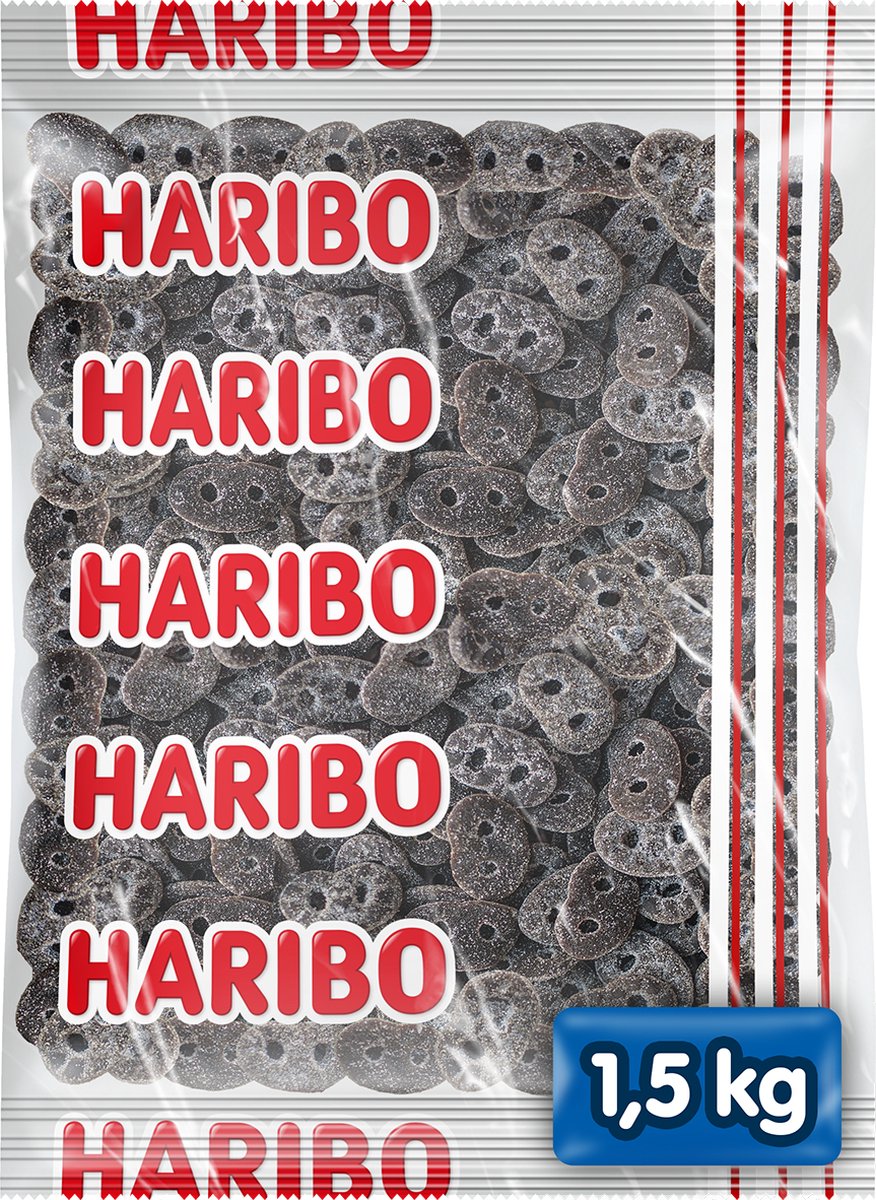 Haribo Lakritzbrezeln - Bonbons - 1,5-kg-Beutel