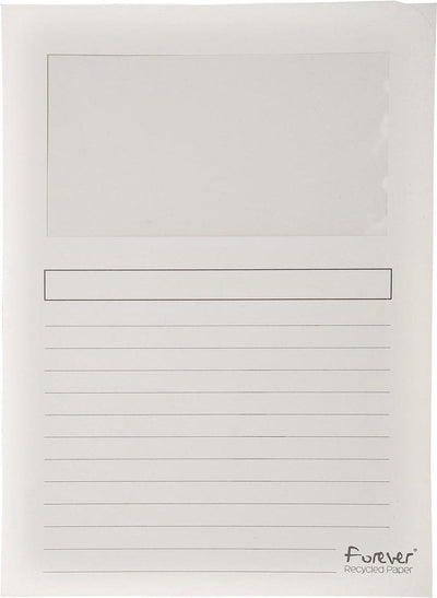 Sortiermappe Exacompta 50110e mit Fenster A4 Karton weiß