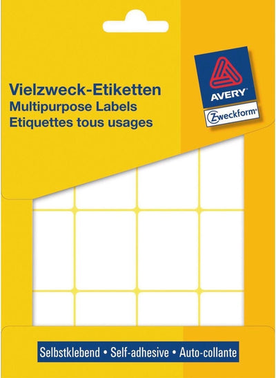 Avery Etiketten Zweckform 38 x 29 mm Papier weiß 384 Stück