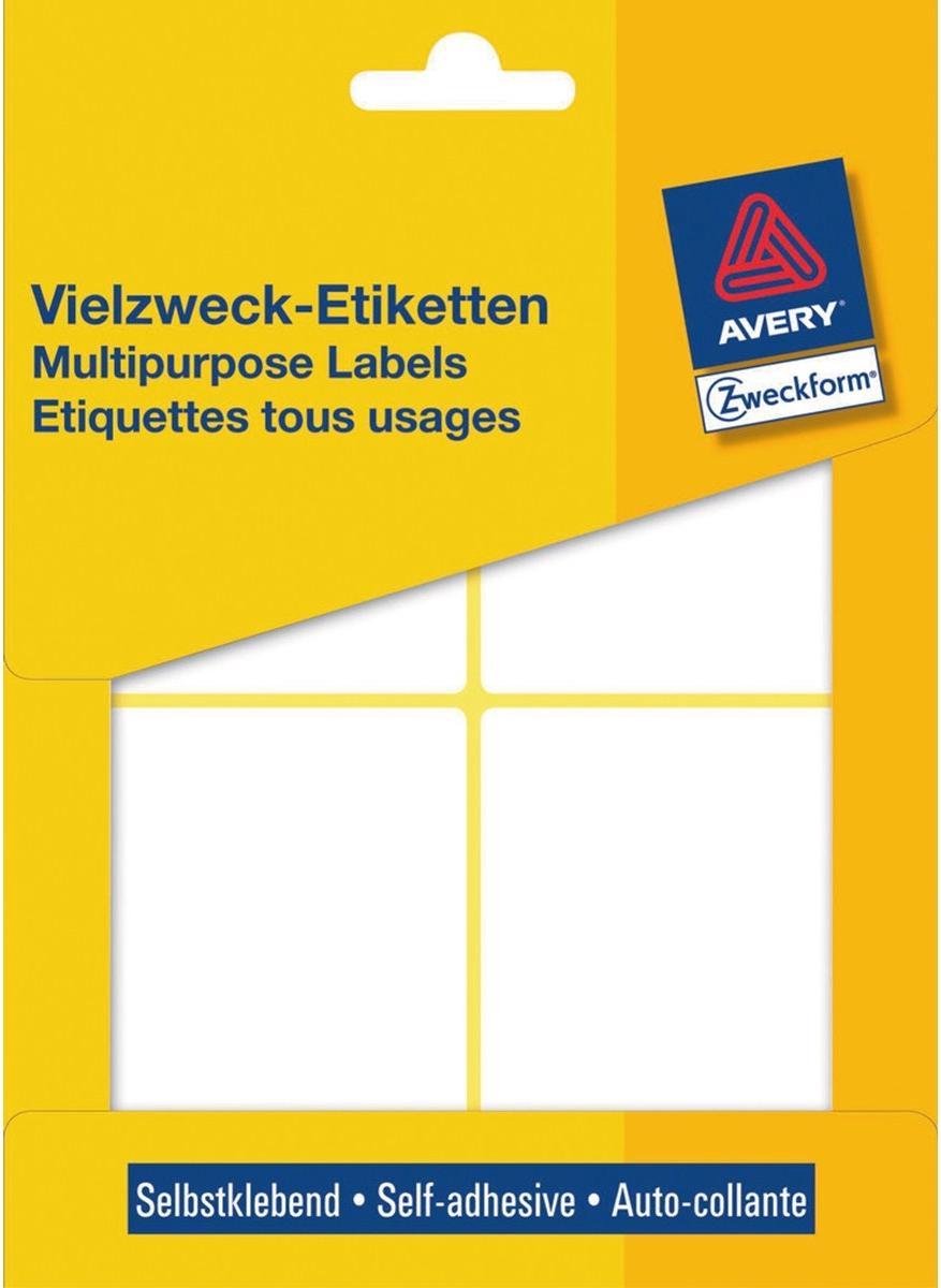 Avery Hausmarke 3330 manuelles Etikett, 80 x 54 mm, weiß