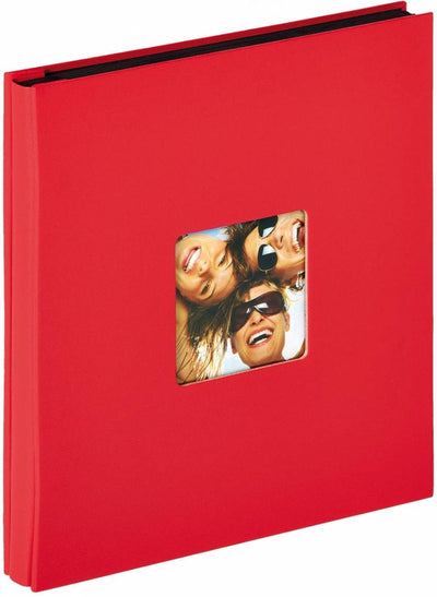 Walther EA-110-R Fun - Einsteckalbum - Größe 31 x 33 cm - 400 Fotos 10 x 15 cm - rot