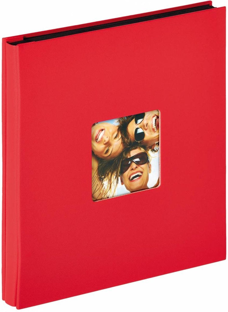 Walther EA-110-R Fun - Einsteckalbum - Größe 31 x 33 cm - 400 Fotos 10 x 15 cm - rot
